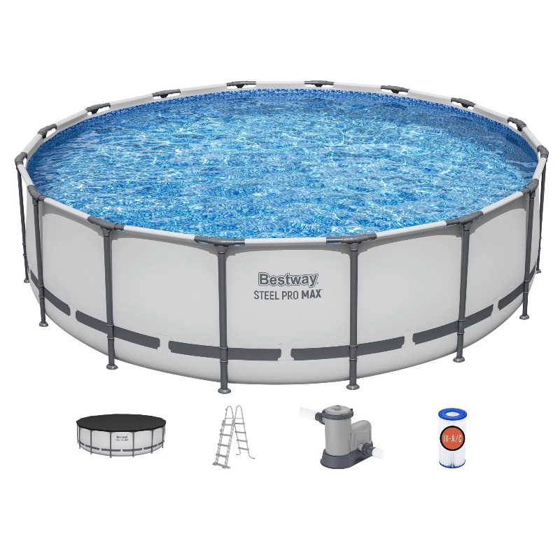 Pool Ladder Above Ground - Piscina Elevada Steel Pro MAX, Piscina