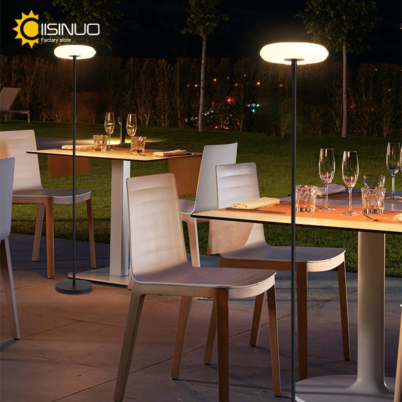 Pool Light Solar Rechargeable - Lámpara de pie para exteriores, luz