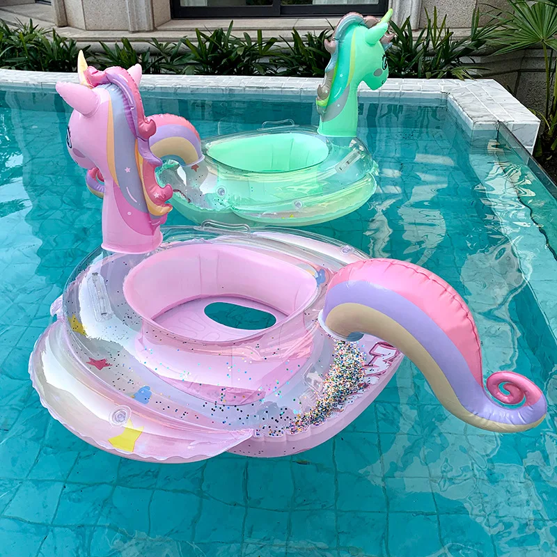 Pool Float Ring Inflatable - Flotador de piscina inflable para niños,