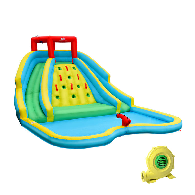 Water Slide Inflatable - Parque Acuático Inflable con Tobogán Doble