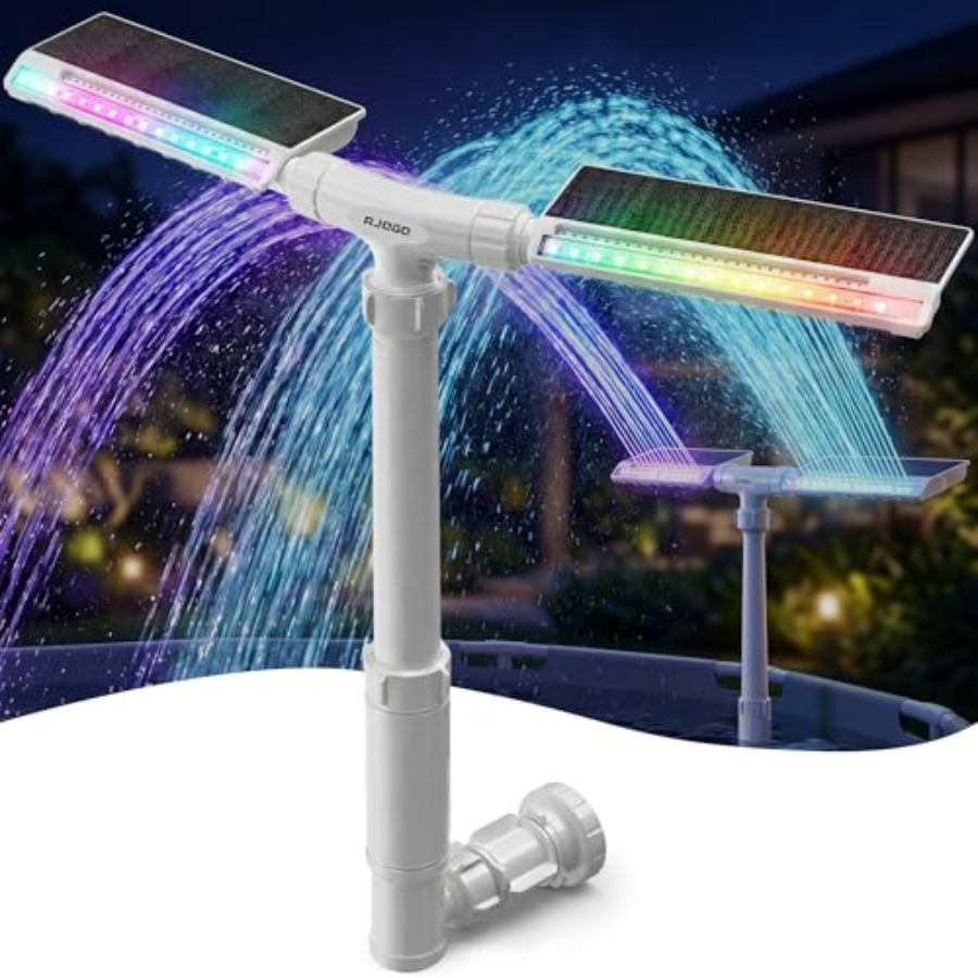 Pool Light Solar Rechargeable - Fuente solar para piscinas enterradas y