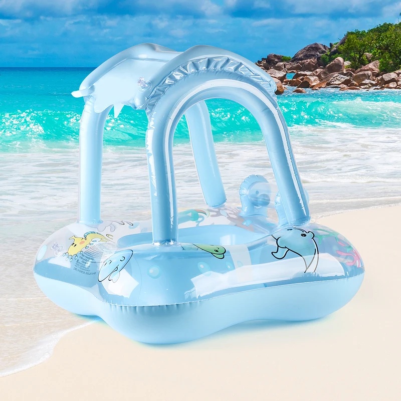 Pool Lounger Inflatable - Flotador inflable para piscina con toldo