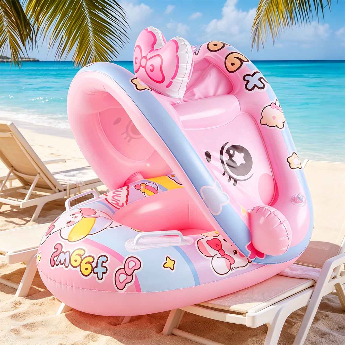 1 unidad de flotador inflable  - Pool Float Ring Inflatable reseña y precio