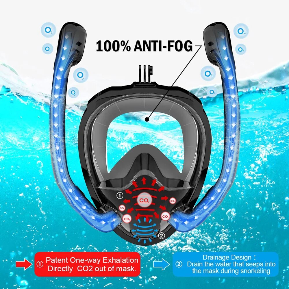Máscara de snorkel de cara com - Snorkel Mask Full Face reseña y precio