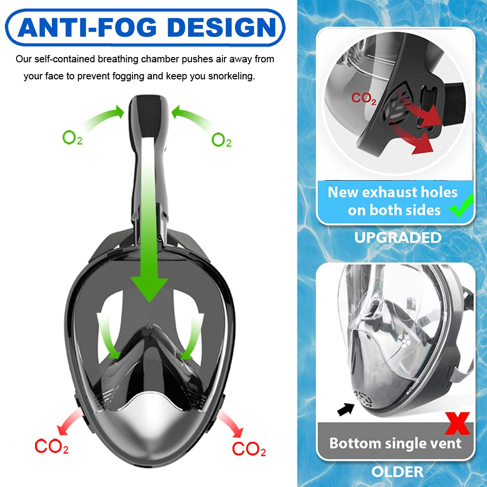 Máscara de snorkel de cara com - Snorkel Mask Full Face reseña y precio
