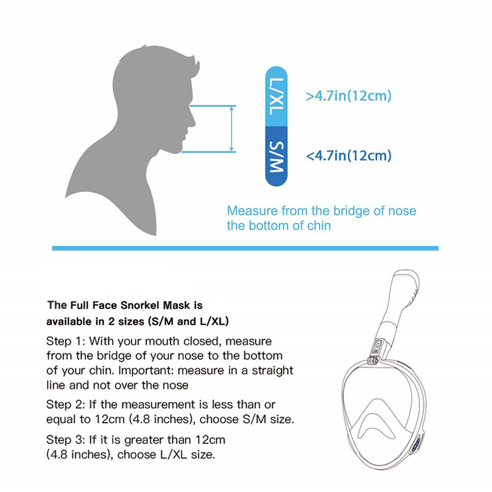 Máscara de snorkel de cara com - Snorkel Mask Full Face reseña y precio