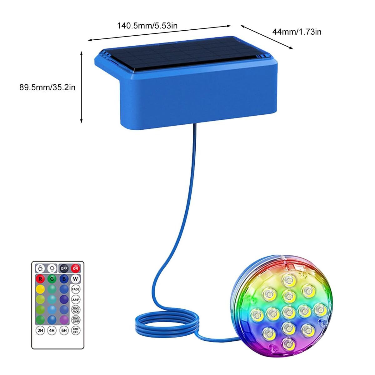 Luz Solar Subacuática para Pis - Pool Light Solar Rechargeable reseña y precio