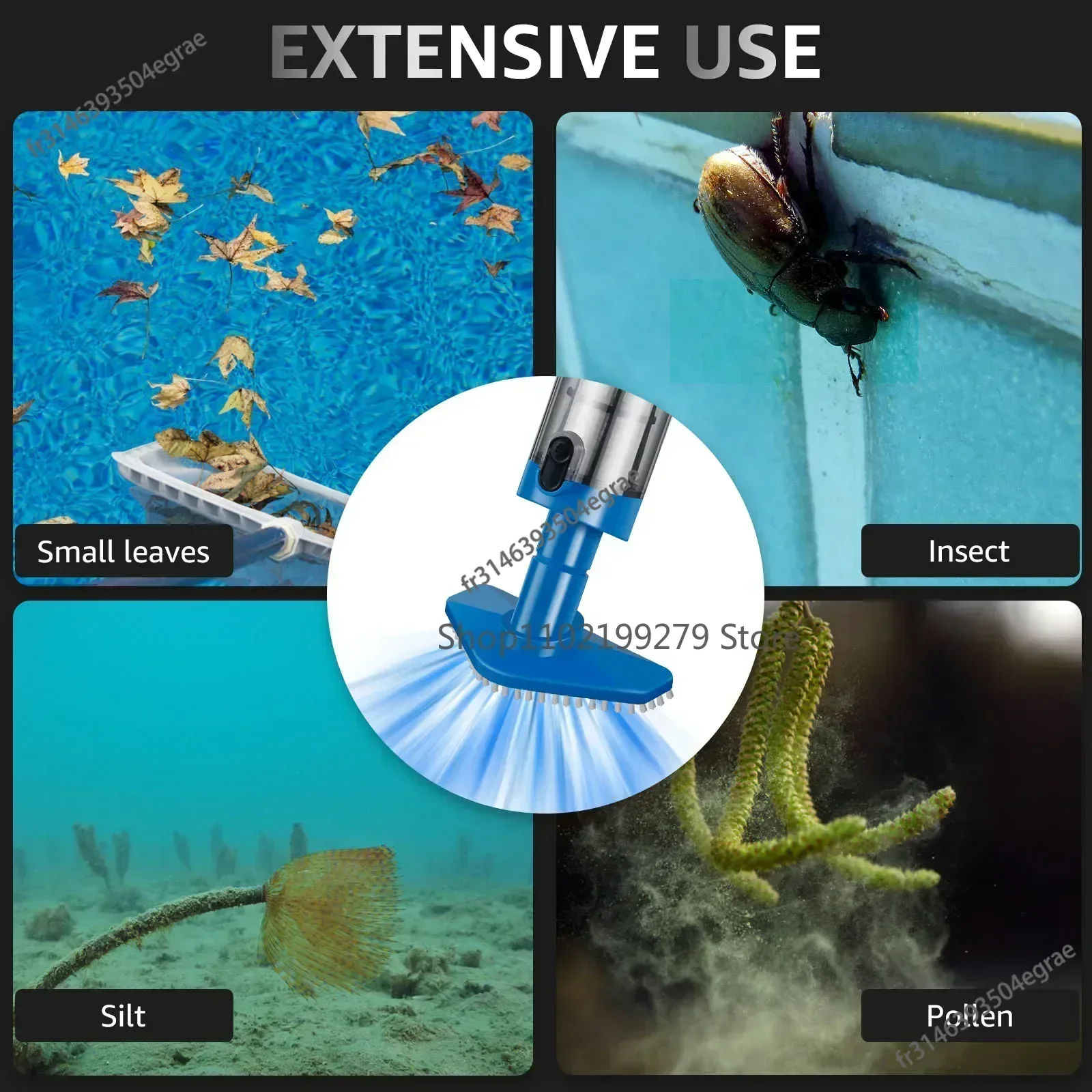 Nuevo Aspirador de piscina rec - Pool Vacuum Manual reseña y precio