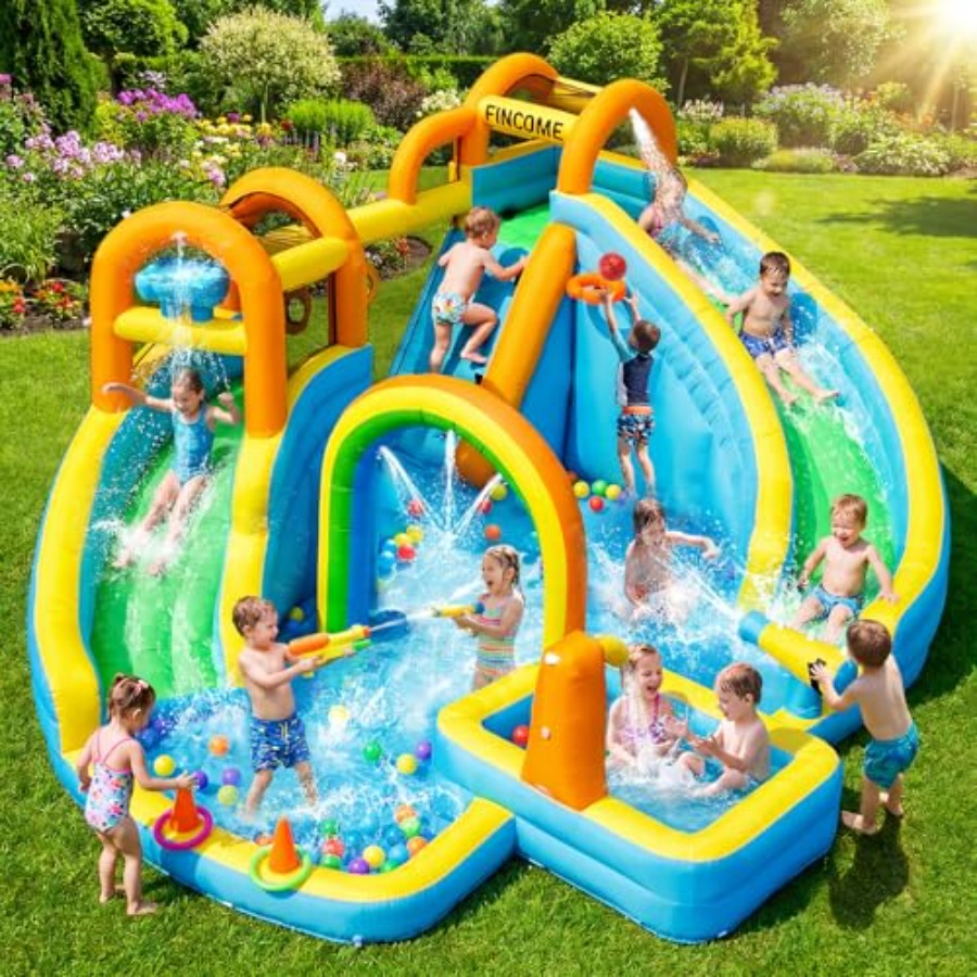Parque acuático inflable para  - Water Slide Inflatable reseña y precio