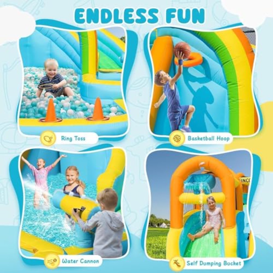 Parque acuático inflable para  - Water Slide Inflatable reseña y precio