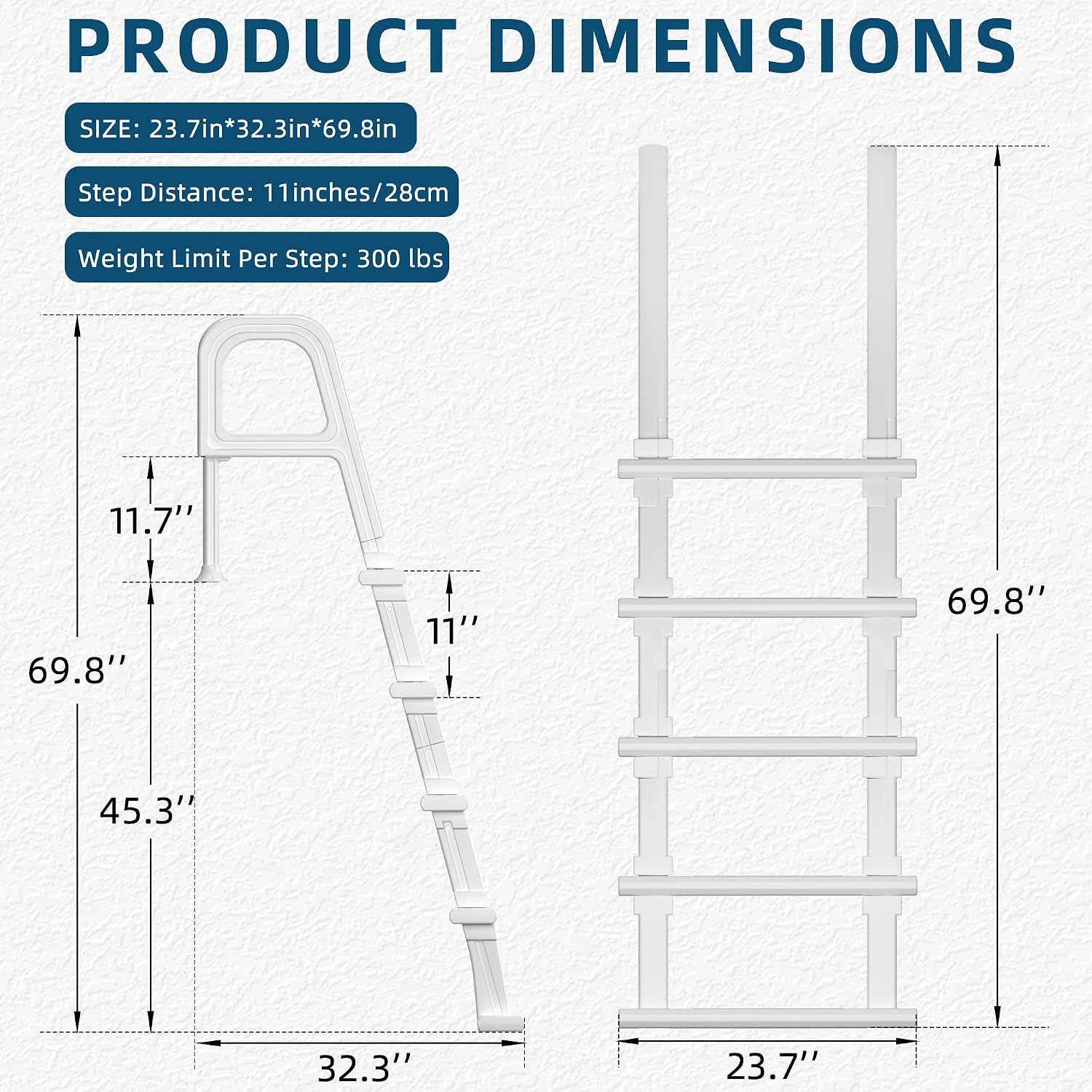 Escalera para piscina, escaler - Pool Ladder Above Ground reseña y precio