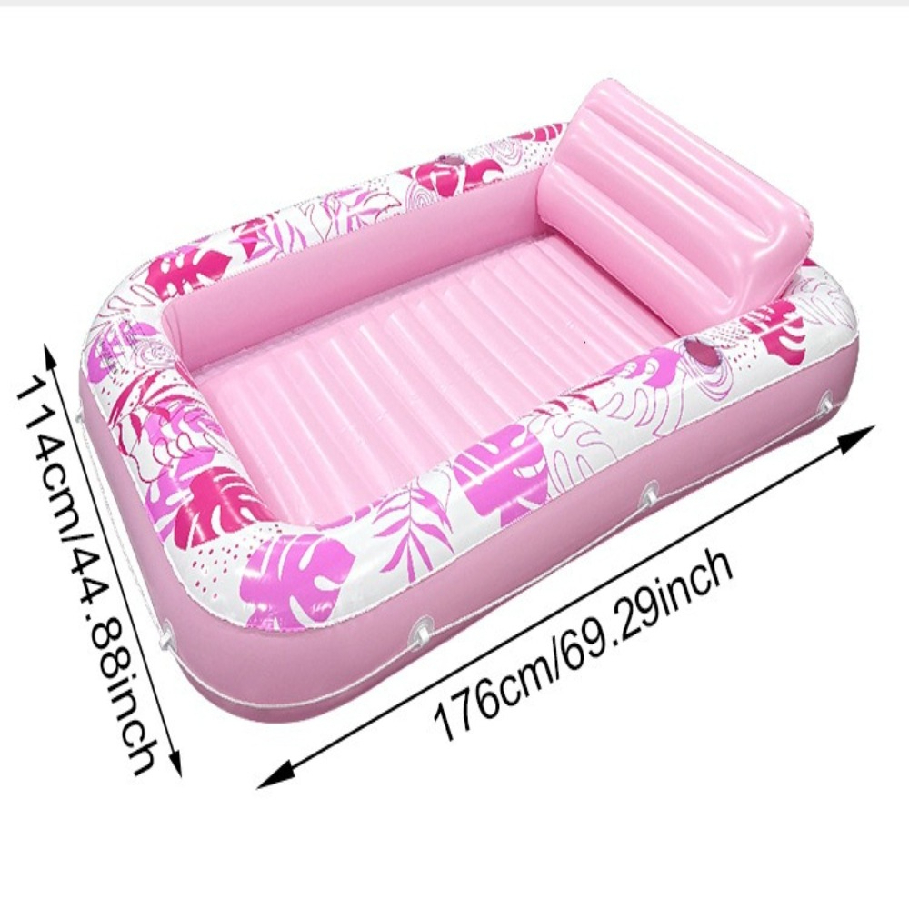 Cama Flotante Inflable de PVC  - Pool Lounger Inflatable reseña y precio