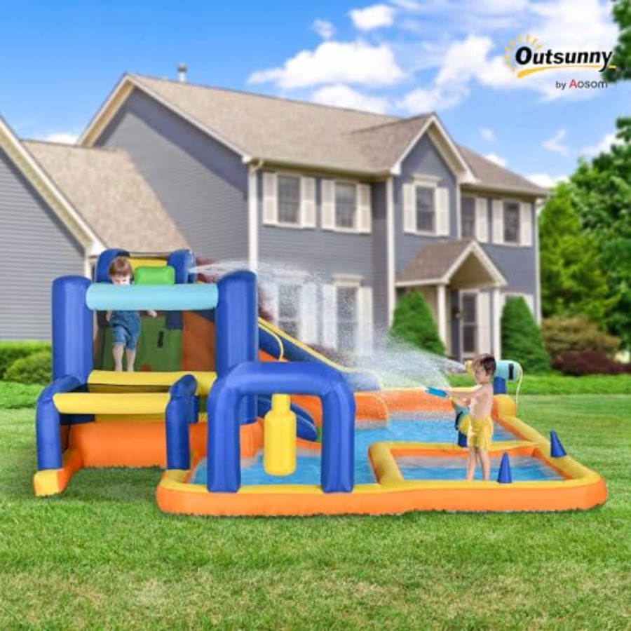 Tobogán acuático inflable 7 en - Water Slide Inflatable reseña y precio