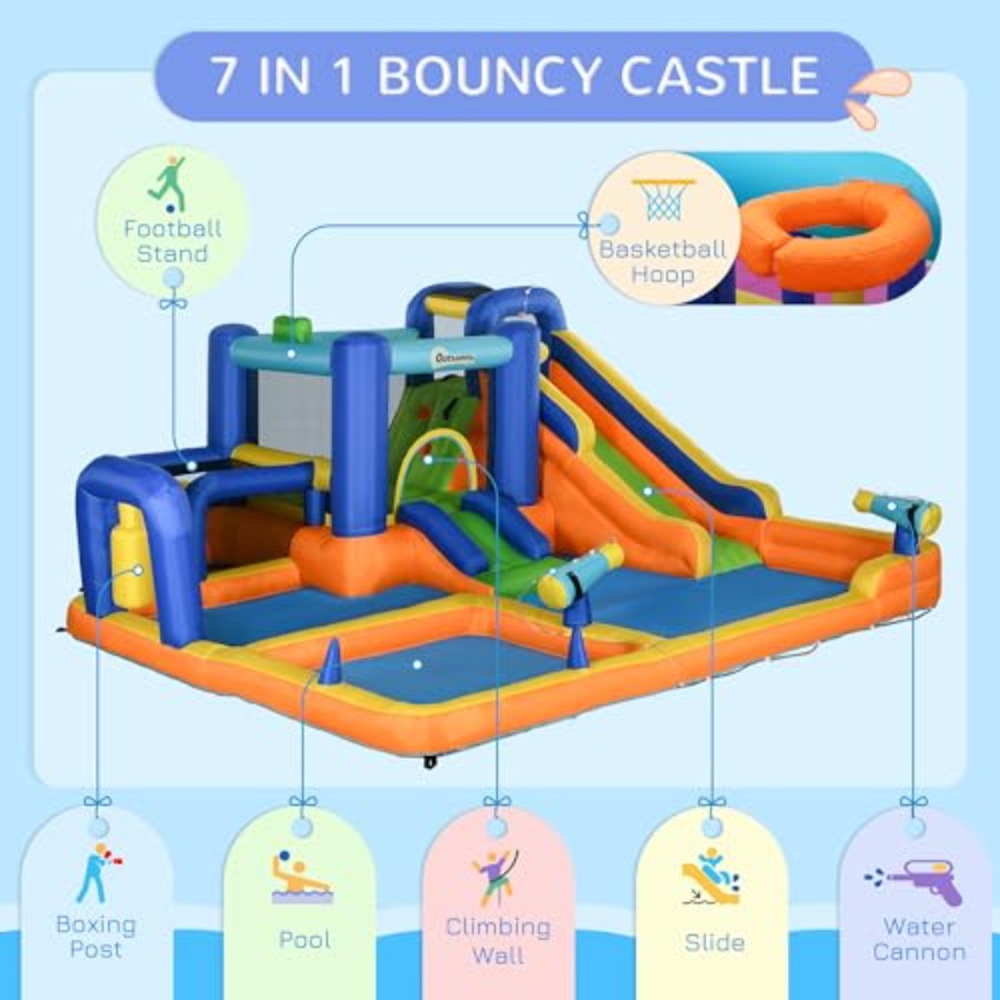 Tobogán acuático inflable 7 en - Water Slide Inflatable reseña y precio