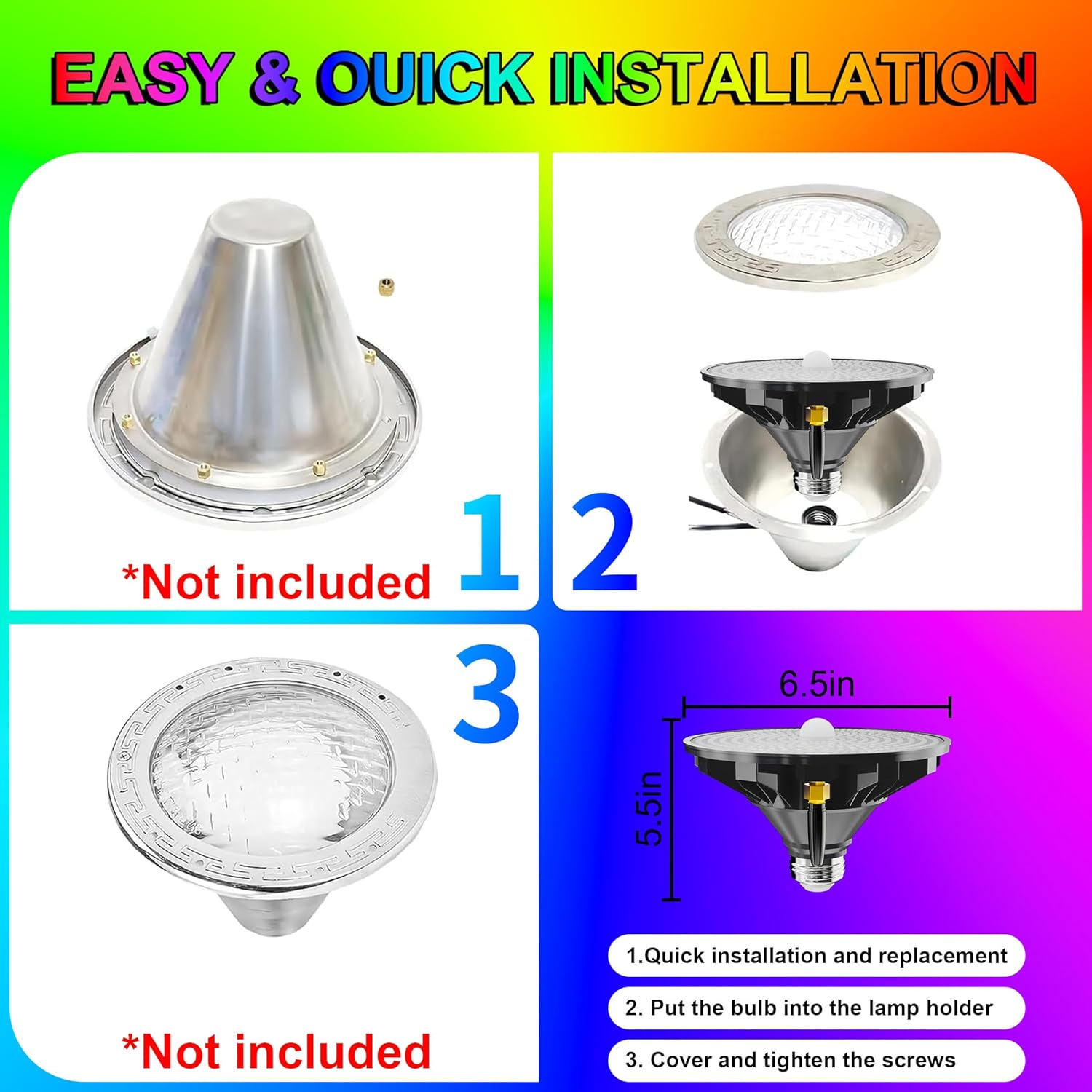 Luces Solares para Piscina Mul - Pool Light Solar Rechargeable reseña y precio