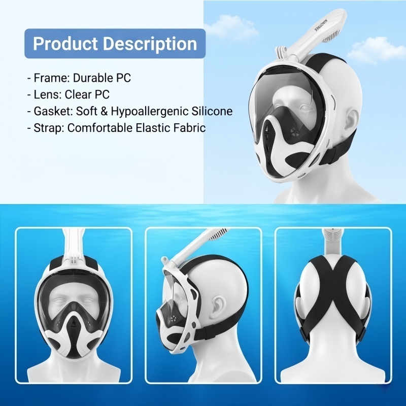 Máscara de Snorkel de Cara Com - Snorkel Mask Full Face reseña y precio