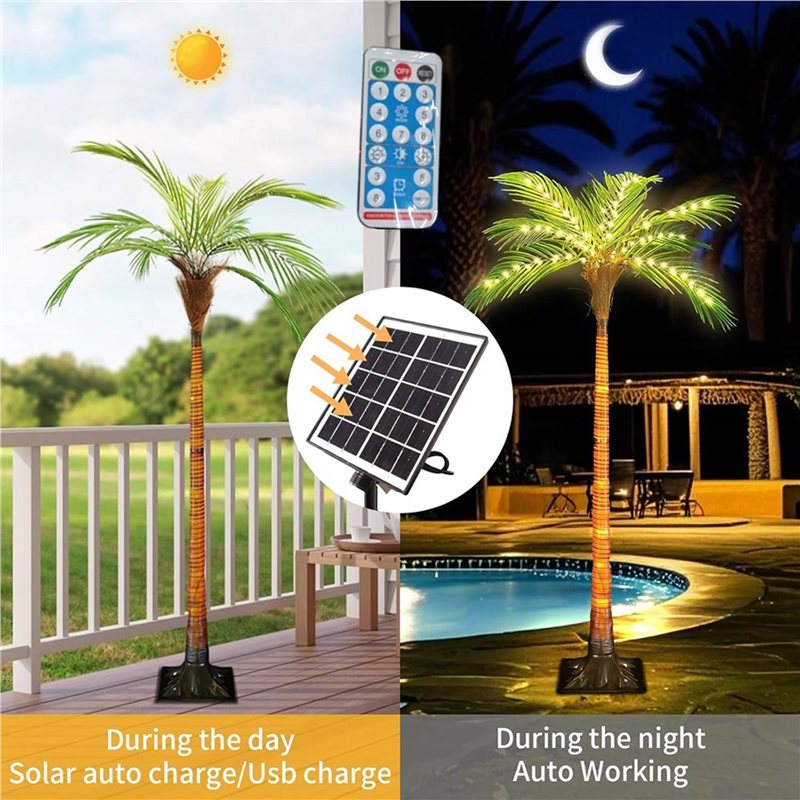 Luces solares para palmeras AR - Pool Light Solar Rechargeable reseña y precio