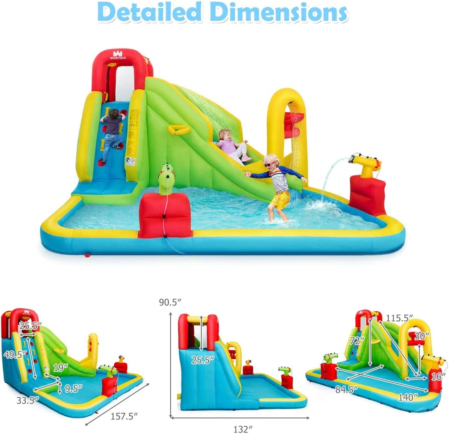 Mega Parque Acuático Inflable  - Water Slide Inflatable reseña y precio