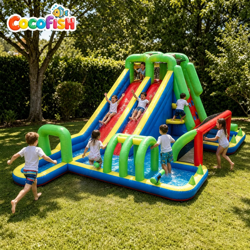 Cocofish Parque Acuático Infla - Water Slide Inflatable reseña y precio