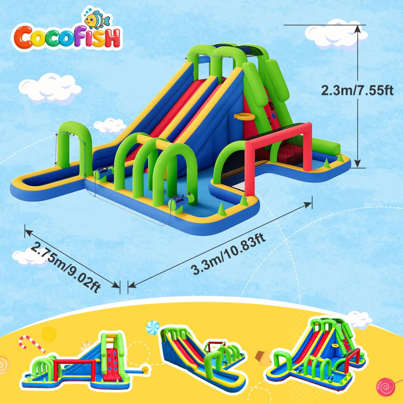 Cocofish Parque Acuático Infla - Water Slide Inflatable reseña y precio