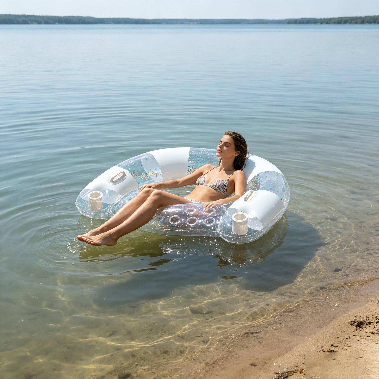 Tumbona Flotante Inflable para - Pool Lounger Inflatable reseña y precio