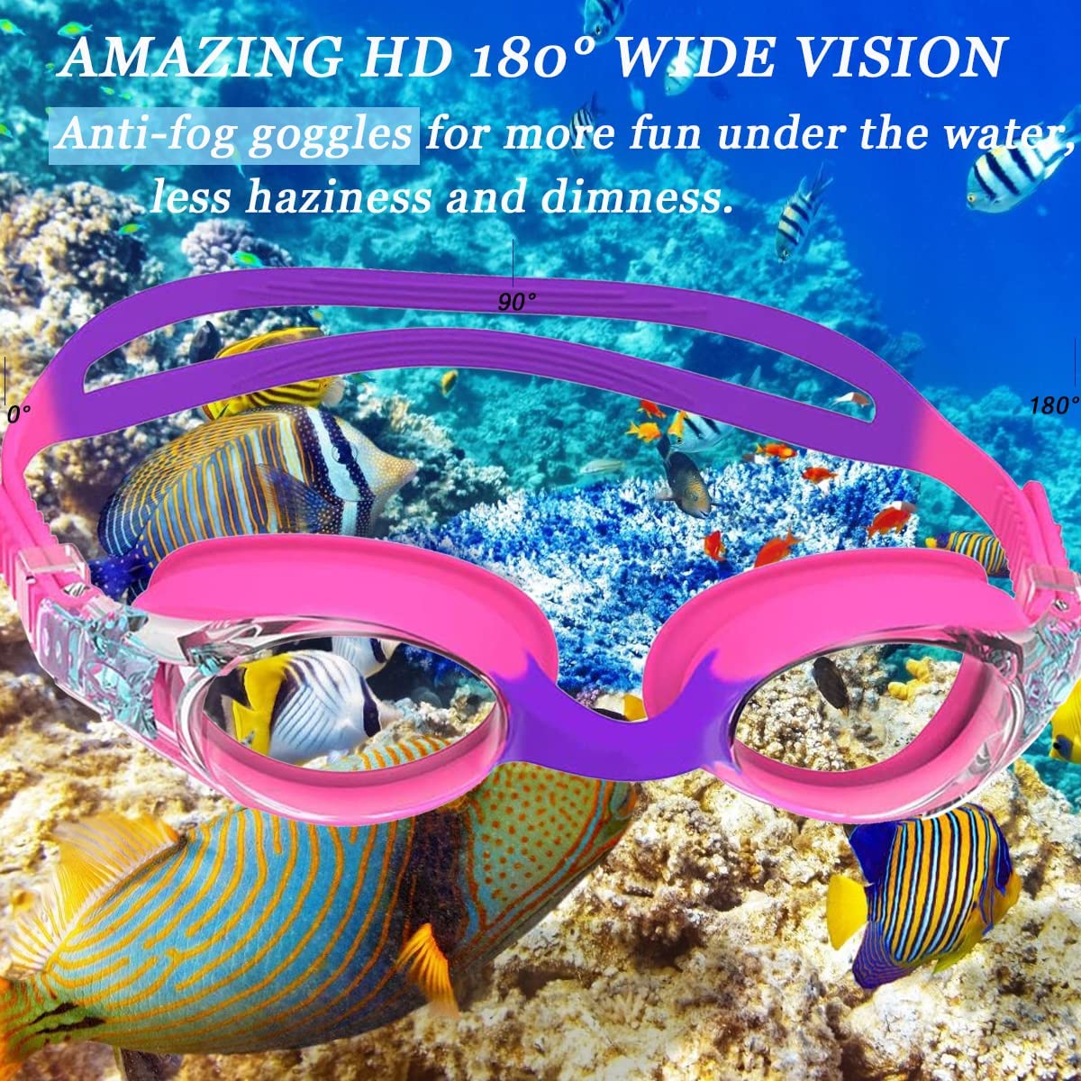 Gafas de natación para niños j - Swim Goggles Anti Fog Uv reseña y precio