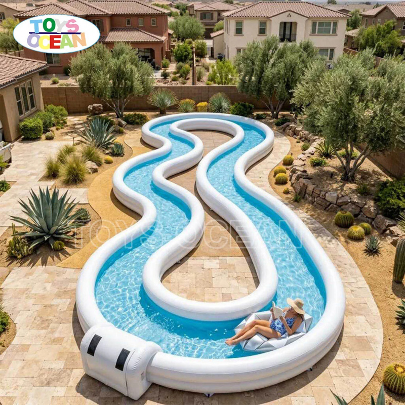 Río Inflable Comercial, Rosa O - Water Slide Inflatable reseña y precio
