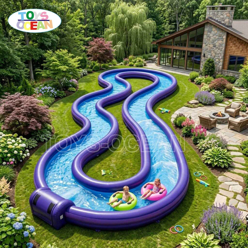 Río Inflable Comercial, Rosa O - Water Slide Inflatable reseña y precio