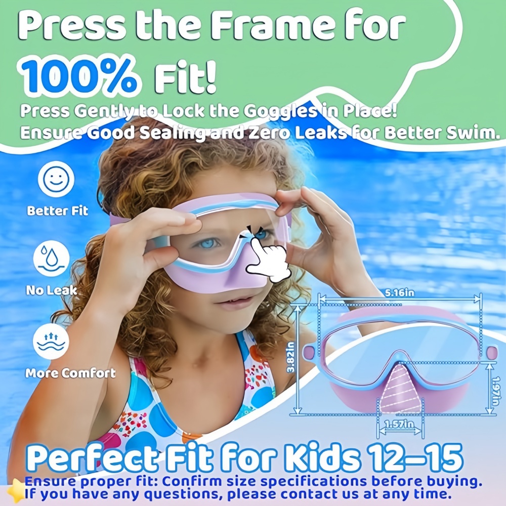 Gafas de Natación para Niños c - Swim Goggles Anti Fog Uv reseña y precio