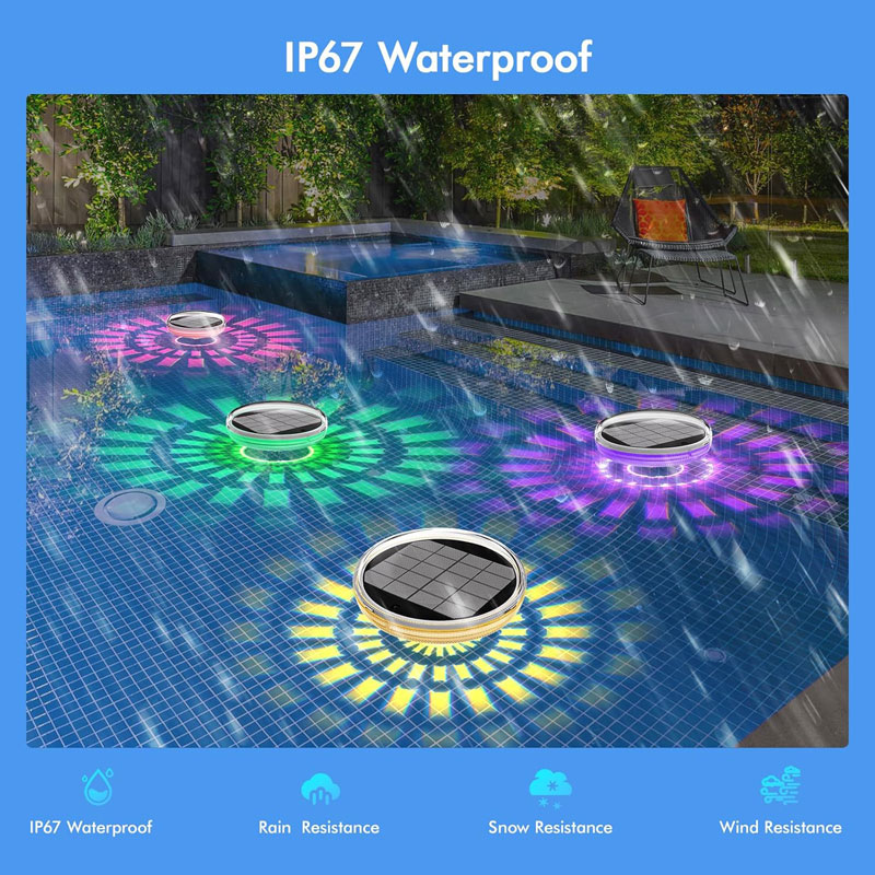 Luces de piscina, flotantes re - Pool Light Solar Rechargeable reseña y precio