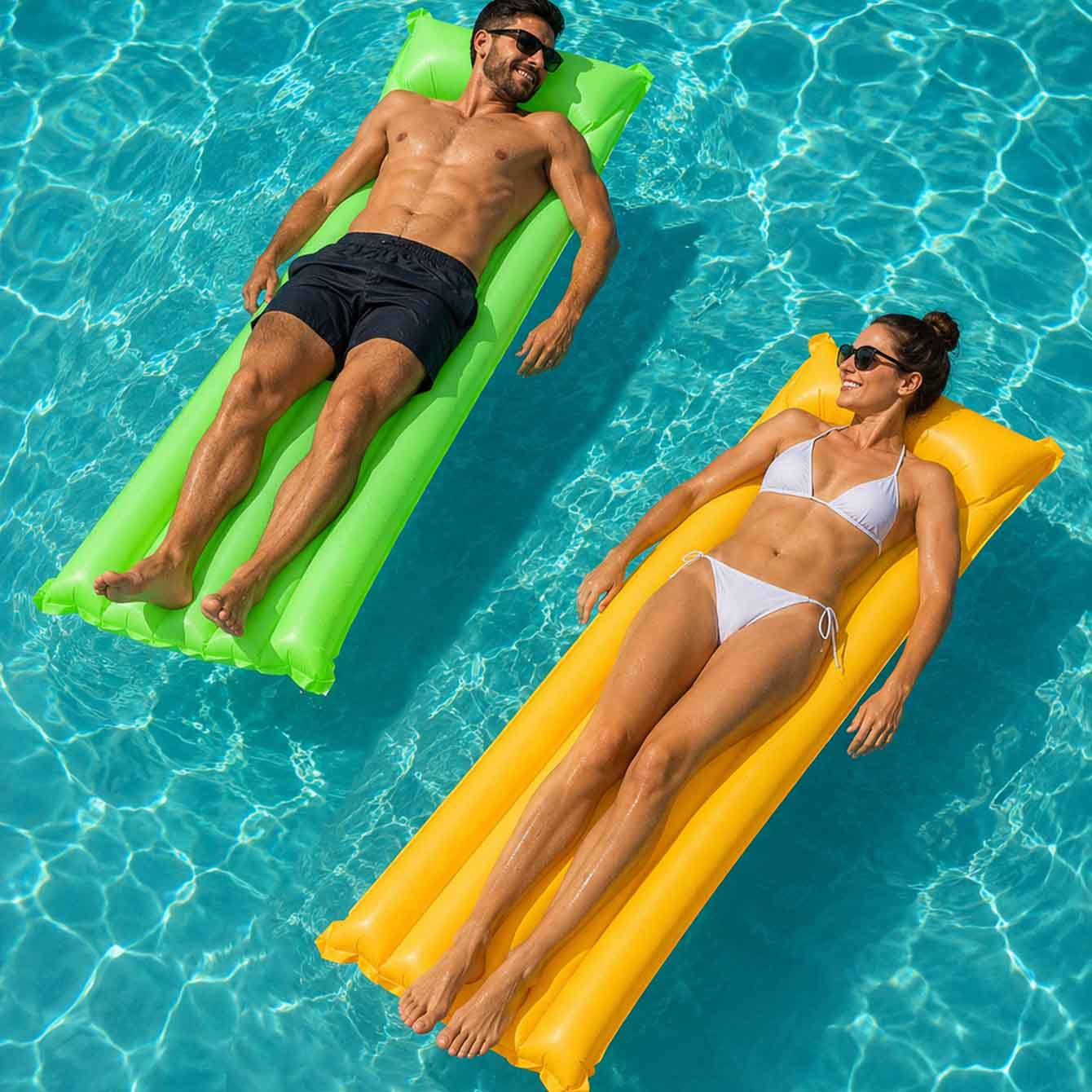 Colchón inflable para piscina, - Pool Float Ring Inflatable reseña y precio