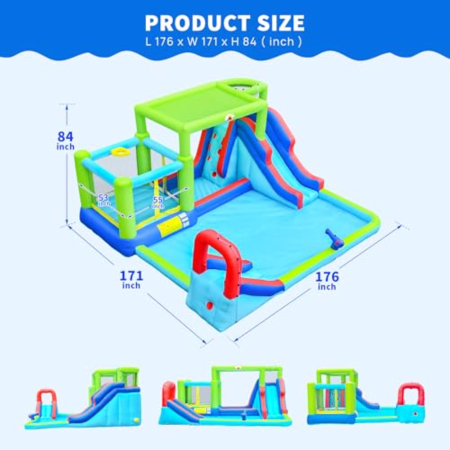 Tobogán Acuático Inflable para - Water Slide Inflatable reseña y precio