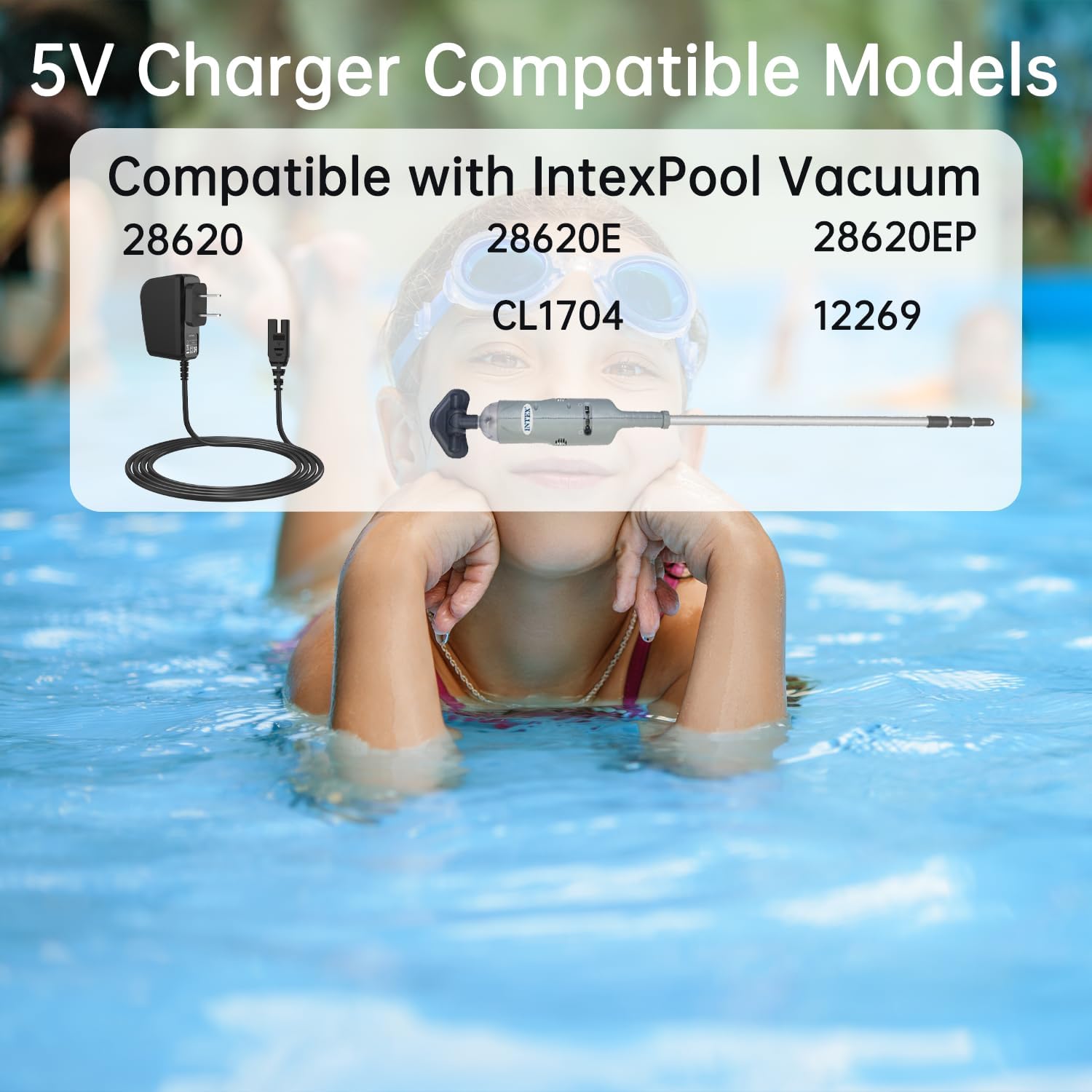 Cable cargador de repuesto de  - Pool Vacuum Manual reseña y precio