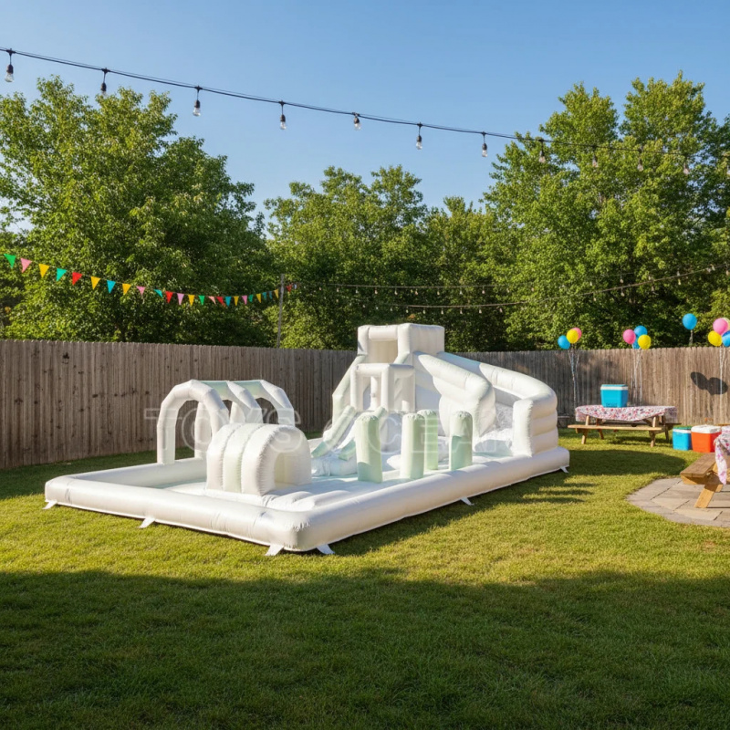 Circuito de Obstáculos Inflabl - Water Slide Inflatable reseña y precio