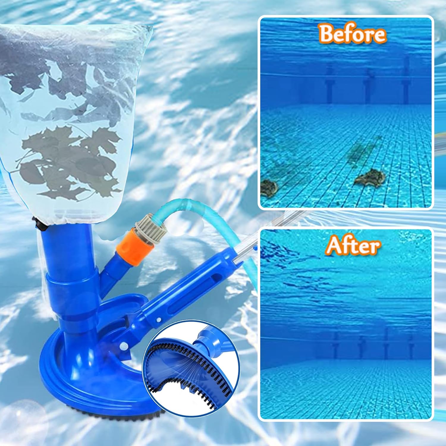 Aspiradora de piscina de 60 pu - Pool Vacuum Manual reseña y precio