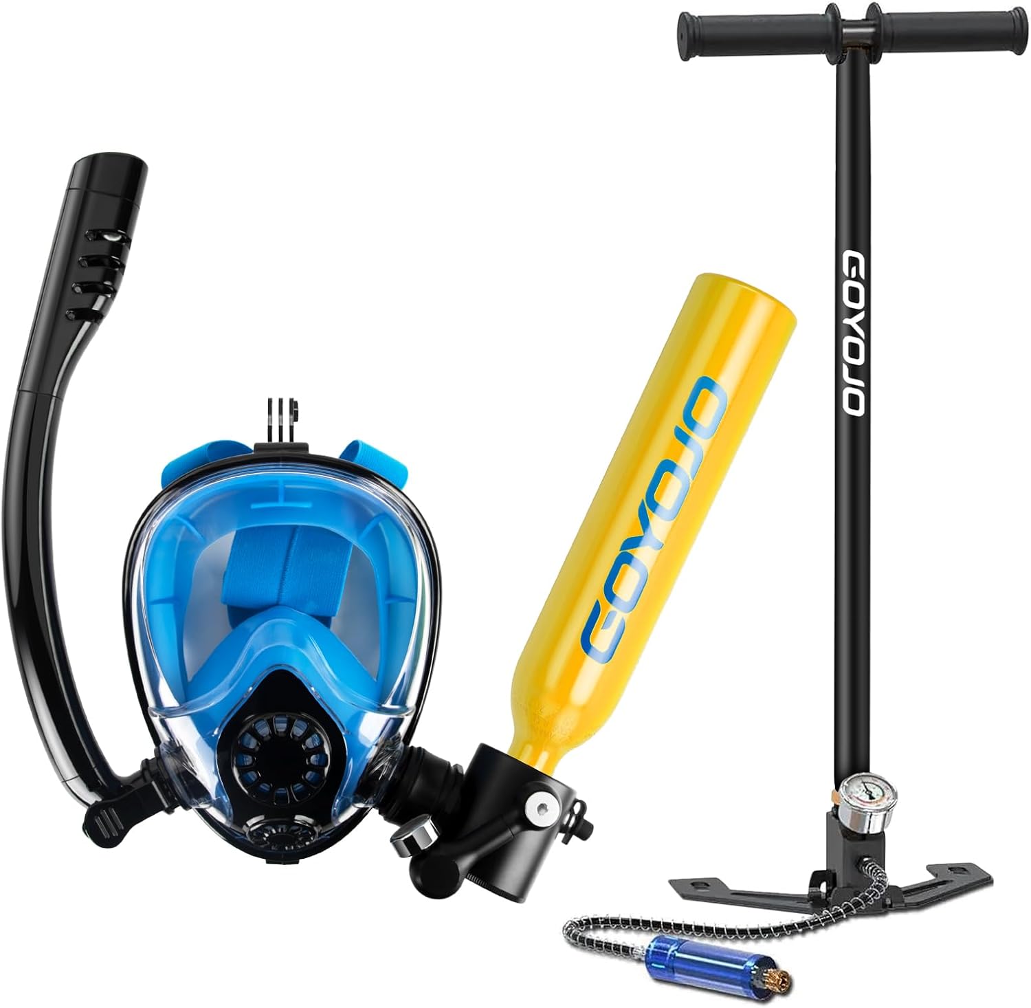 Equipo de Buceo con Tanque de  - Snorkel Mask Full Face reseña y precio