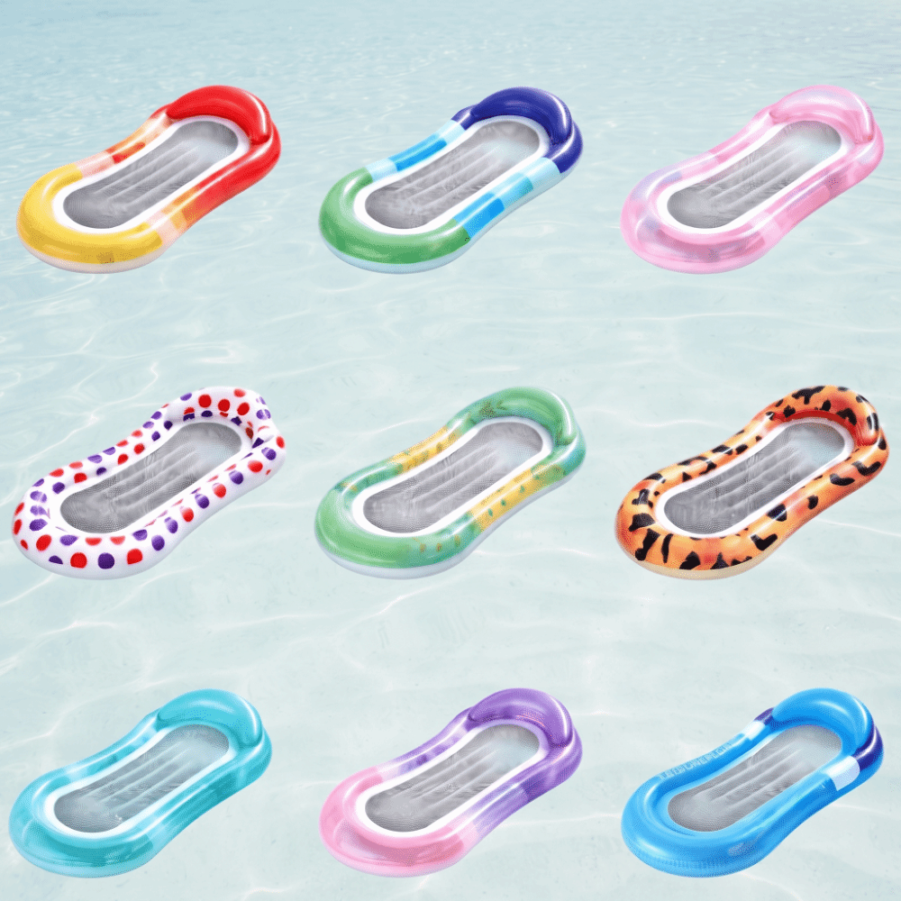 Flotador inflable de malla con - Pool Lounger Inflatable reseña y precio